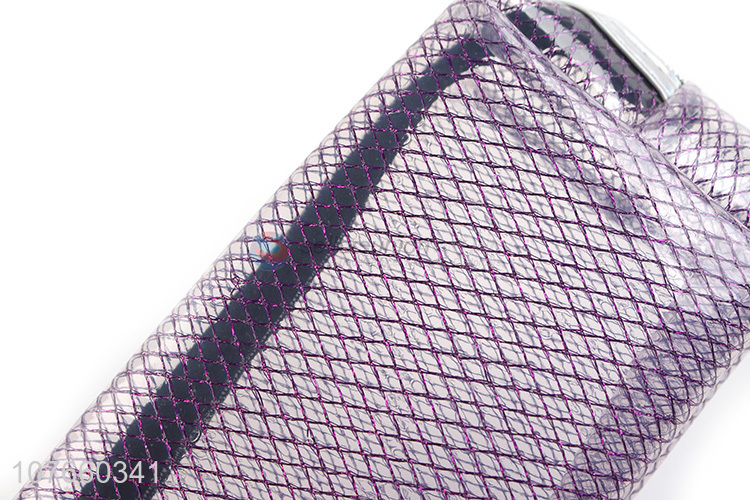 Hot sale grid pattern EVA zipper design portable cosmetic bag