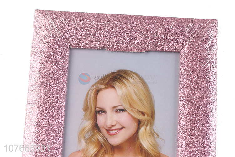 Fluorescent pink sequin photo frame decoration crafts picture frame