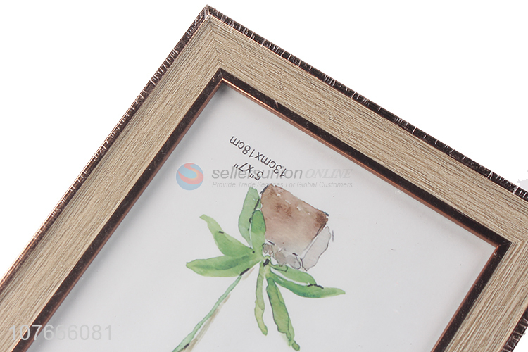 Fashionable and simple simulation log photo frame set decoration plastic photo frame