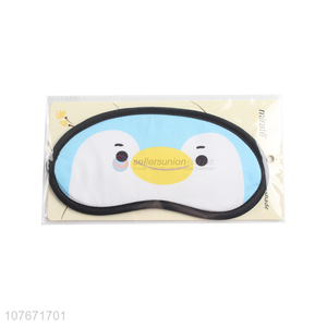 Promotional lovely cartoon penguin printed blindfold eye mask for sleeping