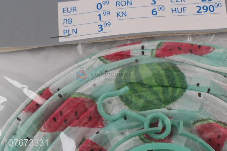 Best Sale Watermelon Pattern Round Paper Lantern With LED Light