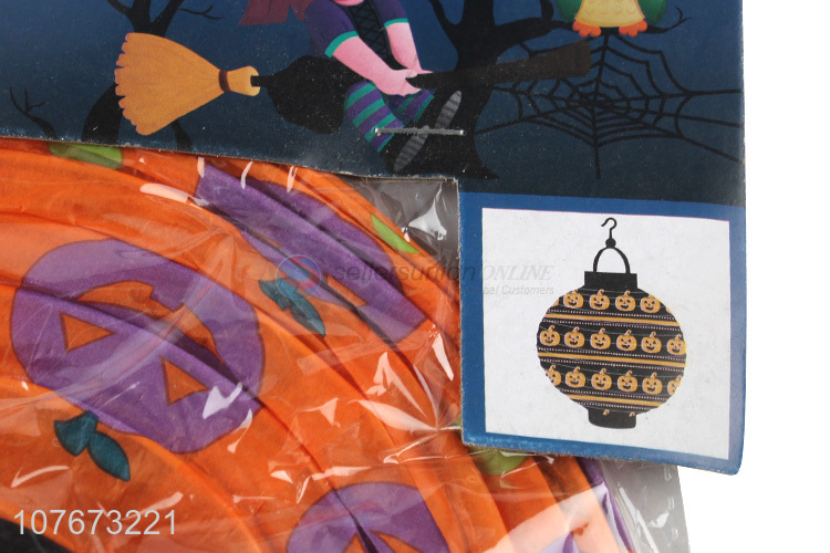 New Design Halloween Decoration Hanging Paper Lantern With LED