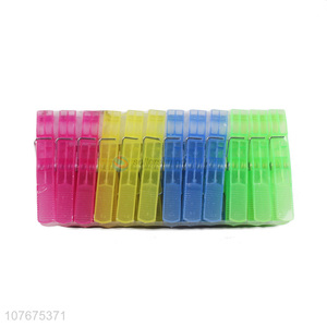 Factory direct sale plastic clip for drying clothes transparent clip