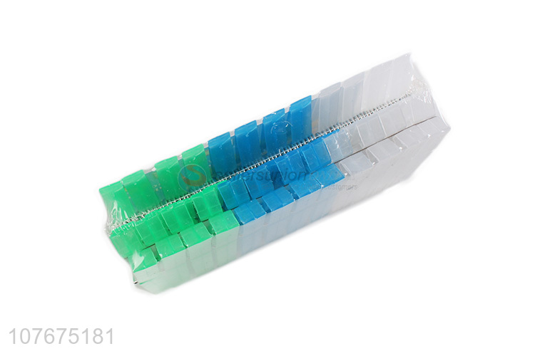 Factory direct sale square 8cm flat head plastic clip for drying clothes transparent clip