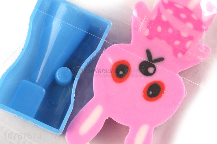 New arrival school stationery pencil sharpener with eraser