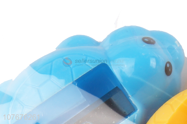 Factory price school stationery turtle shape plastic pencil sharpener