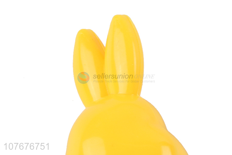 Factory price student stationery rabbit shape plastic pencil sharpener