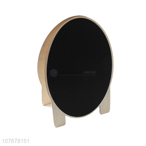 Wholesale wooden double-sided circular blackboard handwriting publicity board