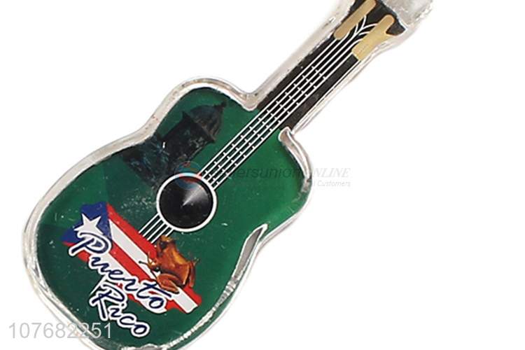 Good sale guitar key chain plastic keychain key ring