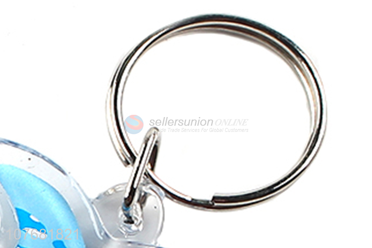New design coconut tree shape key chain acrylic keyring for souvenir