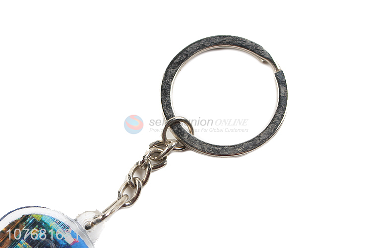 Good quality flip flops key chain acrylic keyring for souvenir