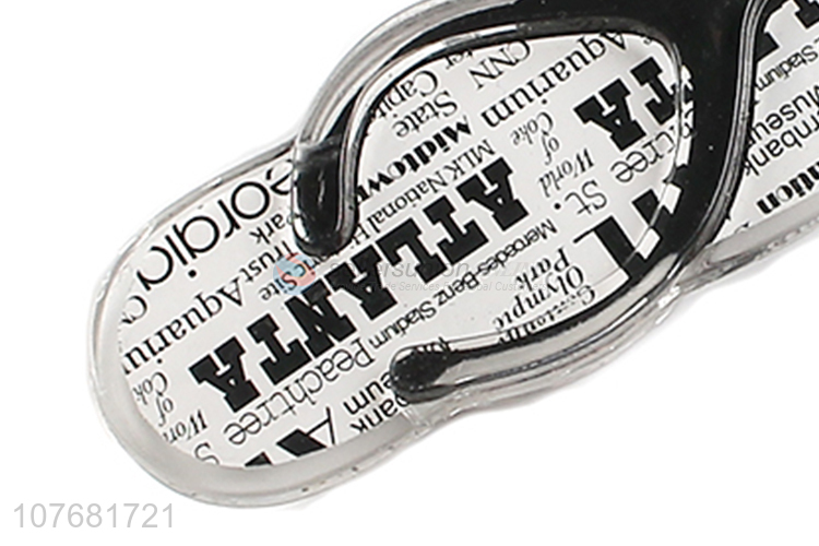 Best selling flip flops key chain acrylic keyring for souvenir