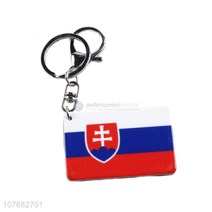 New arrival national flag key chain acrylic keyring for souvenir