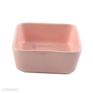 Hot Selling Square Ceramic Bowl Salad Bowl Fashion Dinnerware