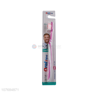 Manual adult soft toothbrush for cleaning oral cavity toothbrush