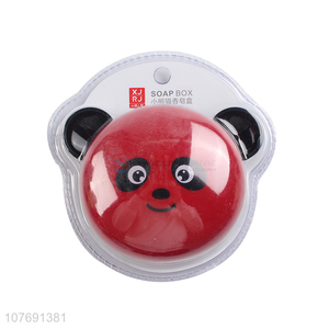 New product cartoon bear shape plastic soap dish soap holder