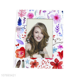 Fashion Printing Rectangle Glass Photo Frame Desk Picture Frame