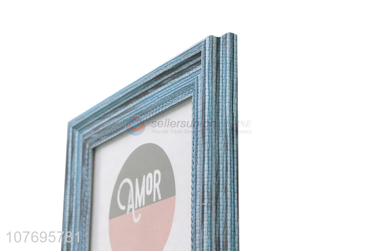 Good quality tabletop decoration blue grid photo frame