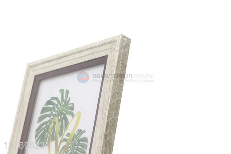 Top seller plastic photo frame imitated wood picture frame