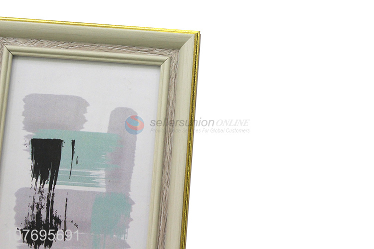 Recent product gold-rimmed plastic picture frame for home decoration