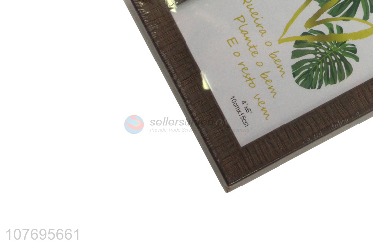 Promotional decorative plastic photo frame simnple picture frame