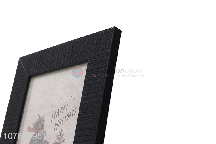 Wholesale black picture frame simple imitated wood picture frame