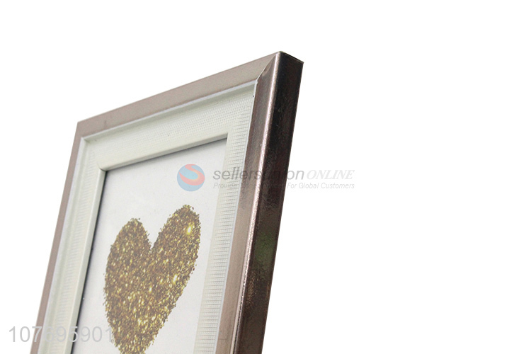 Good quality silver plastic photo frame tabletop ornaments