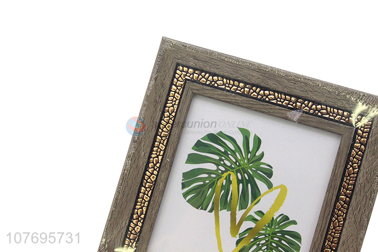 Personalized tabletop photo frame luxury plastic picture frame