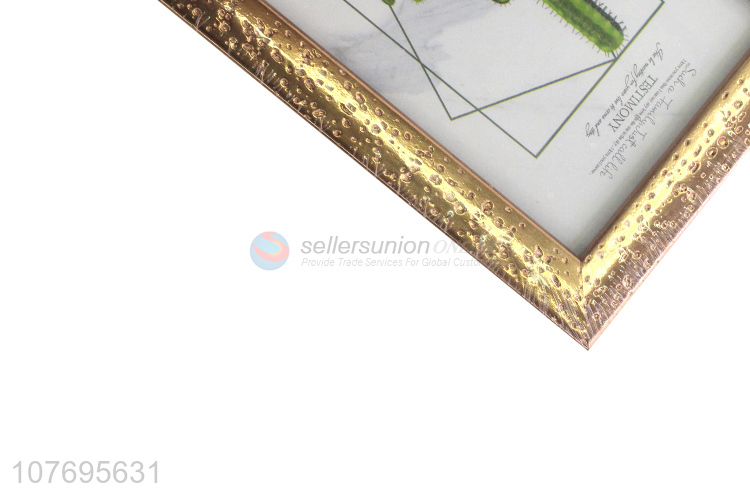 Fashion luxury tabletop photo frame textured picture frame