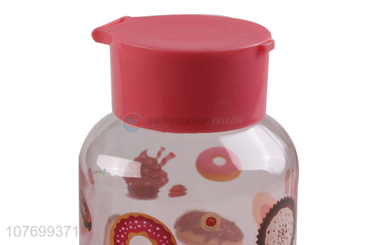 Wholesale pink cartoon water cup can carry water bottle