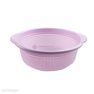 Hot sale purple plastic vegetable fruit basket for kitchen