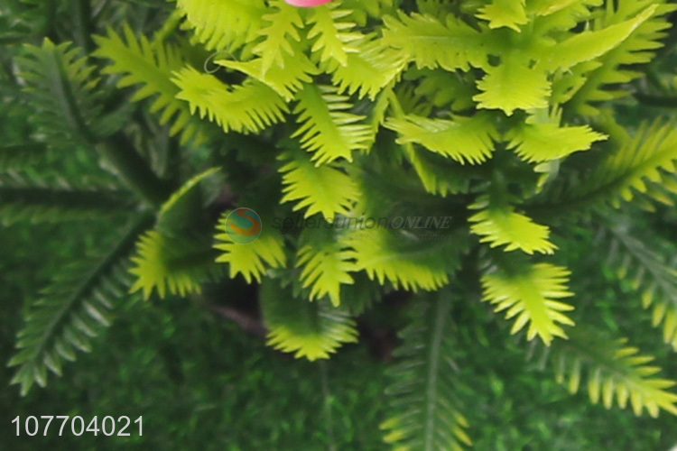 High quality artificial flower bud potted indoor green plants plastic artificial flowers
