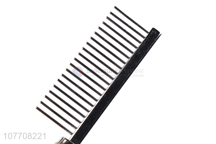 Low price pet comb cat dog steel needle comb pet hair removal comb