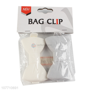 Hot selling creative bowknot shaped plastic sealing clip bag clip
