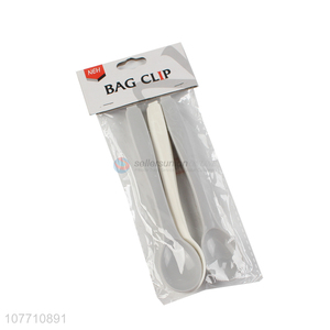 New product utility dual-purpose plastic spoon with bag clip