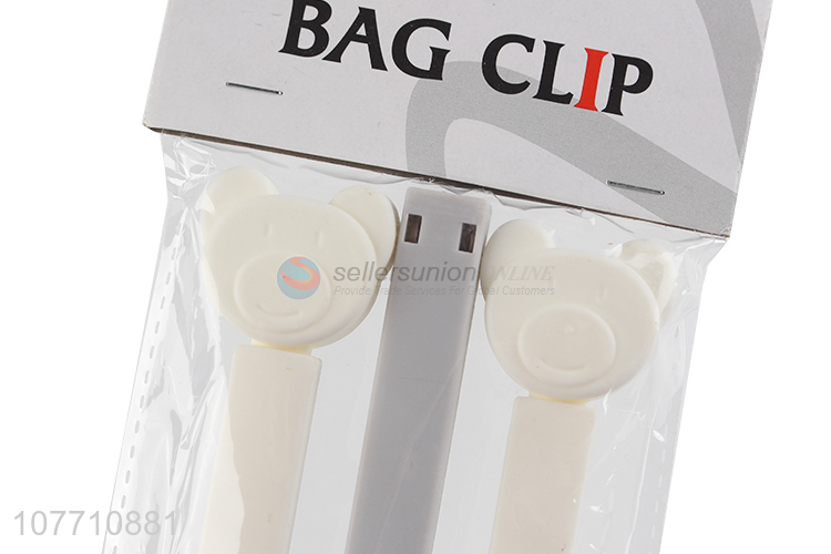 Hot sale bear shape kitchen food bread bag clip sealed clip