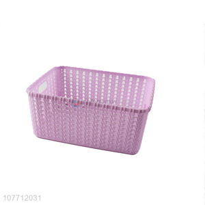 Household plastic storage basket kitchen vegetables basket for sales promotion