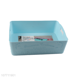 Tabletop rectangular tabletop plastic storage basket for sales promotion