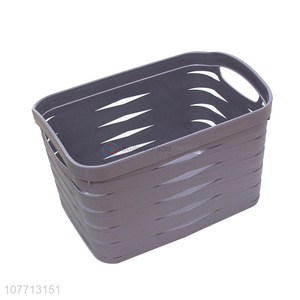 High Quality Household Organizer Plastic Storage Basket Laundry Basket