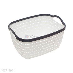 Wholesale White Plastic Storage Basket Fashion Household Organizers