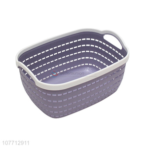 Best Sale Plastic Storage Basket With Handle Fashion Kitchen Organizers