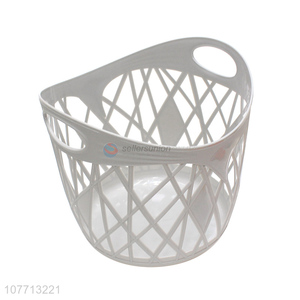 Portable Laundry Basket Plastic Storage Basket With Handle