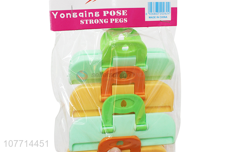 Good Sale 4 Pieces Plastic Clips Strong Peg Multipurpose Clip Set