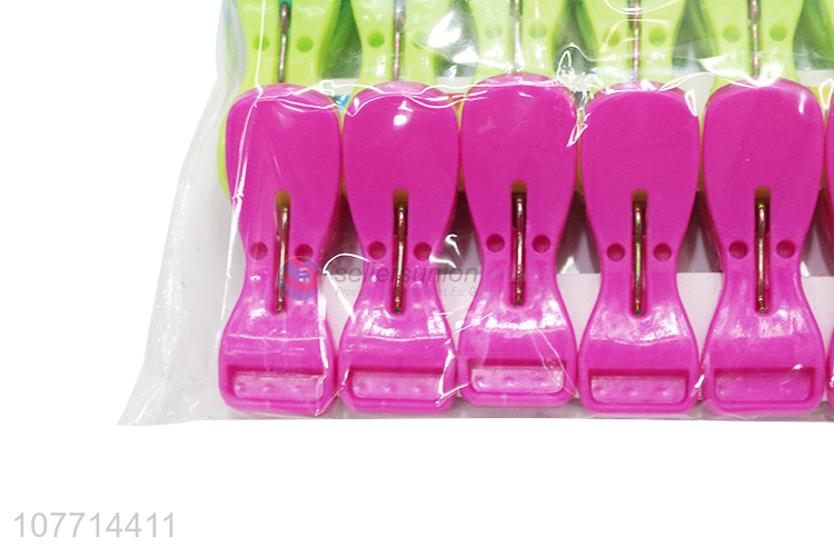 Hot Sale 18 Pieces Plastic Clips Cheap Clothes Pin Clothes Peg