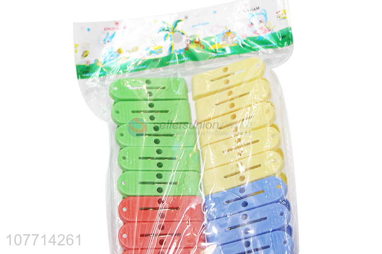 Wholesale Colorful Plastic Clips Popular Clothes Peg Set