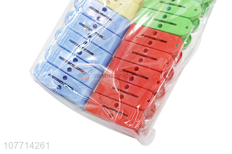 Wholesale Colorful Plastic Clips Popular Clothes Peg Set