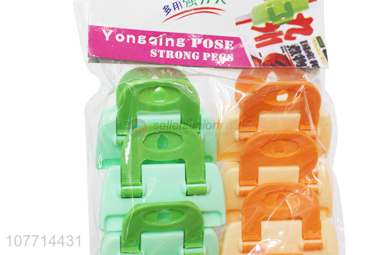 Good Sale Colorful Multipurpose Strong Pegs Household Plastic Clips