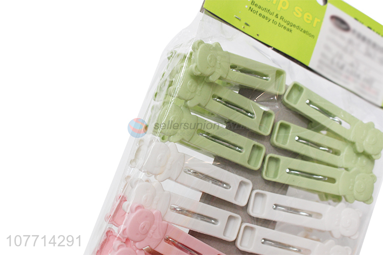 Cartoon Design Plastic Peg Clips Colorful Clothes Pegs Set