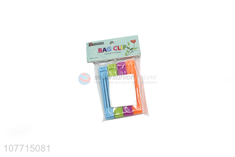 Top Quality Colorful Plastic Bag Clips Popular Sealing Clips Set