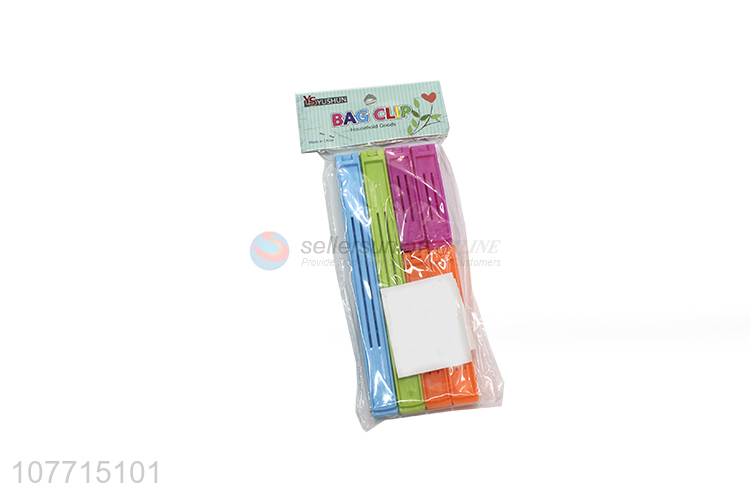 New Arrival Plastic Bag Clips Colorful Storage Sealing Clips Set
